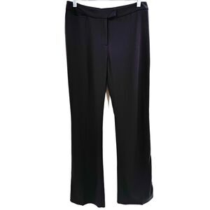 BODEN Brown Gray Pleated Wool Bootcut Trouser Slacks Size 10